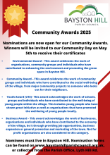 Community Awards Flyer